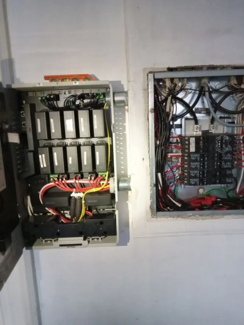 Electrical panel upgrade completed for Ring Doorbell Installation in Rush